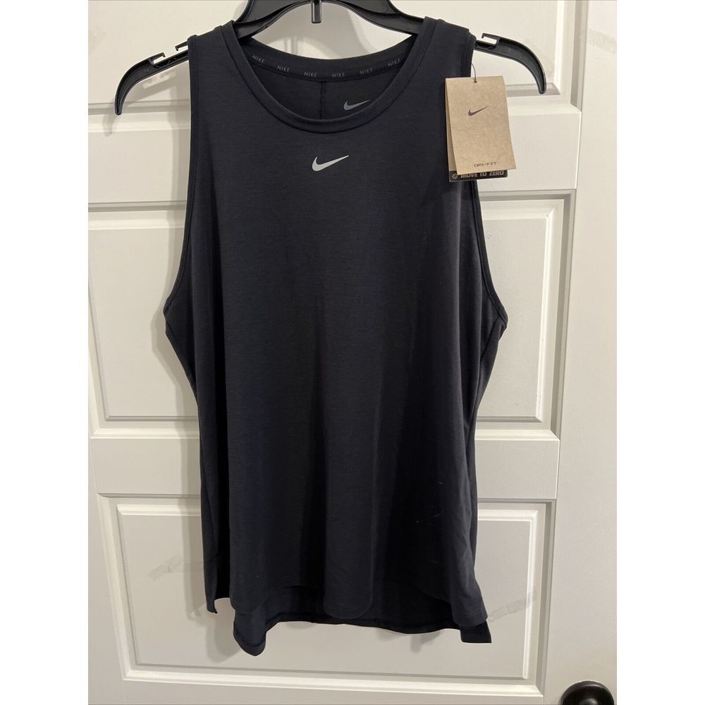 NEW!! Nike Women's Black Dri-Fit Training Tank Tops Size XSmall‎ DD0615-010